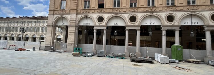 Torino – Via Roma – Pavimentazione in Diorite Piemonte